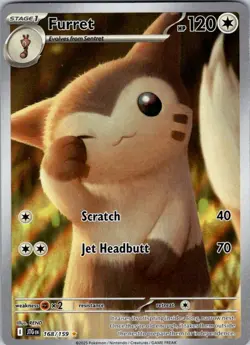 Furret 168/159 Illustration Rare Journey Together Pokemon Holo Near Mint - Image 1