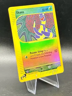 Ekans 108/165 Reverse Holo Pokemon Expedition 2002 Wotc Vintage LP/MP - Image 1