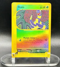 Ekans 108/165 Reverse Holo Pokemon Expedition 2002 Wotc Vintage LP/MP - Image 2