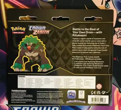 🔥Pokemon CROWN ZENITH Pin Collection 3 Pack Blister *Rillaboom* New/Sealed🔥 - Image 3