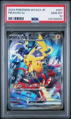 PSA 10 - Pikachu 001/030 WCS23 World Championships Yokohama Pokemon JPN - Image 1