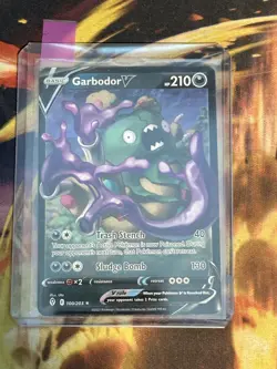 Garbodor V 100/203 Evolving Skies Ultra Rare Holo Pokemon Card NM - Image 4