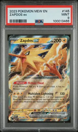 2023 POKEMON MEW EN-151 #145 ZAPDOS EX PSA 9 - Image 1