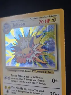 **ERROR** Pokemon Jolteon #4/64 Holo Unlimited Jungle No Symbol Misprint - Image 5