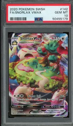 2020 Pokemon - Snorlax Vmax Full Art PSA10 - Image 1