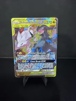 Pokemon TCG Reshiram & Zekrom GX 157/236 Cosmic Eclipse Tag Team NM/MINT - Image 1