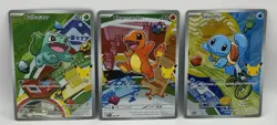 Pokemon TCG First Partner Illustration Collection Series 1 Kanto GEN 1 Set - Image 1