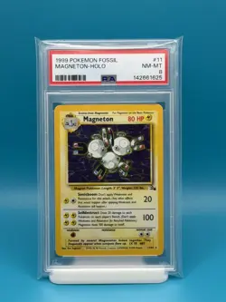 PSA 8 - 1999 POKEMON FOSSIL MAGNETON-HOLO - Image 1