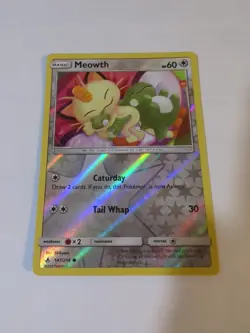 2019 Pokemon Unbroken Bonds Meowth Reverse Holo #147 - Image 1