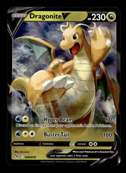 Dragonite V 049/078 Pokemon GO Ultra Rare Pokemon TCG - Image 1