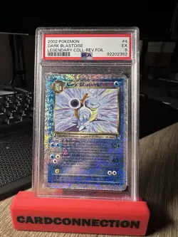 Pokemon PSA 5 EX Dark Blastoise Legendary Collection Reverse Holo 2002 #4 LP RE - Image 1