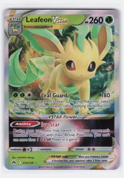 LEAFEON VSTAR 014/159 HOLO RARE VSTAR CROWN ZENITH POKEMON NEAR MINT - Image 2