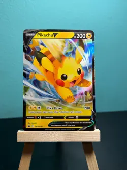 Pokemon TCG Pikachu V SWSH285 Black Star Promo - Image 1