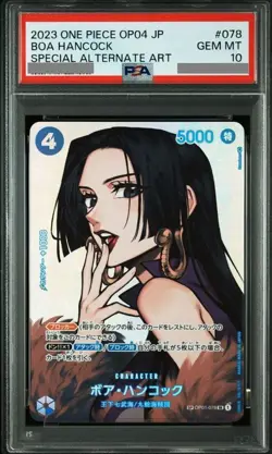 PSA10 Boa Hancock SP OP01-078 SR One Piece Card Kingdoms of Intrigue Japanese - Image 1