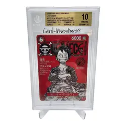 BGS 10 Pristine Monkey D. Luffy ST21-014 Promo ONE PIECE Magazine Japanese - Image 1