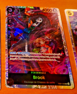 ONE PIECE CARD GAME CARTE FRANCAISE HOLO Brook EB01-046 SR FR MINT - Image 1