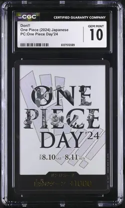 Don!! CGC 10 Gem Mint 2024 Pc:one Piece Day'24 One Piece Japanese - Image 1