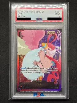 PSA 9 Uta SP OP06-001 EB02 Anime 25th Collection ONE PIECE Card Japanese 2025 - Image 1
