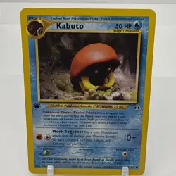 Kabuto 56/75 Neo Discovery 1st Edition Common Pokemon Card LP - Image 3