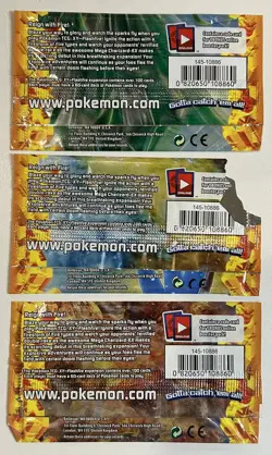 Pokemon TCG XY Flashfire Empty Wrappers Code Cards and Card List Lot of 7 - Image 2