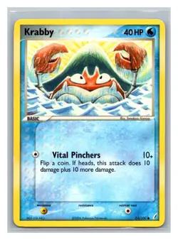 Krabby #54/100 Crystal Guardians Pokemon Trading Card TCG Nintendo 2006 - Image 1
