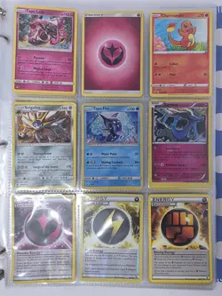 Pokemon Card Lot 150+ Cards w/ Binder GX Holo Rare Bulk Collection - Image 3
