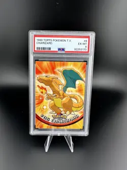 Pokemon Card PSA 6 NM Charizard 1999 Topps TV Ultra Rare #6 - Image 1