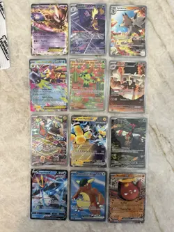 Pokemon Card Lot 12 Cards EX/V/Full Art Mewtwo EX Iron Hands EX + More NM/M - Image 1