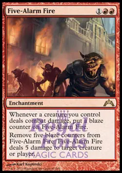 Five-Alarm Fire 2x FOIL GTC MTG Gatecrash Rare MINT red - Image 1