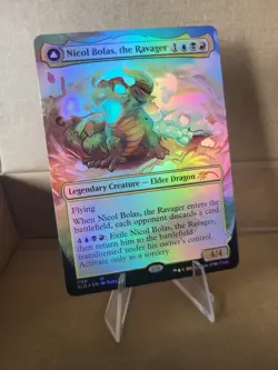 Nicol Bolas The Ravager / Nicol BOLAS the Arisen Foil Secret L'Air NM ENG MTG - Image 1