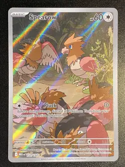 Spearow Full Art IR 151/132 Pokemon TCG Mega Evolution Illustration Rare NM - Image 1
