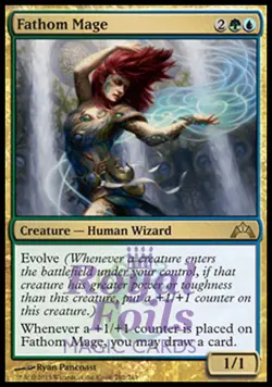 Fathom Mage 2x FOIL GTC MTG Gatecrash Rare MINT green blue - Image 1