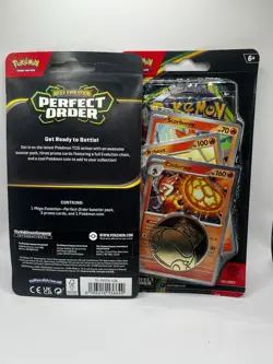 Pokemon TCG: Perfect Order Checklane Blister Set of 2 - Meganium + Cinderace - Image 2