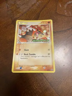 Groudon 5/106 EX Emerald Reverse Holo Stamped Pokemon 2005 - Image 1