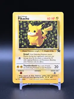 Pikachu Promo 1 Pokemon TCG - WOTC Black Star Promo - Vintage Lightly Played - Image 1