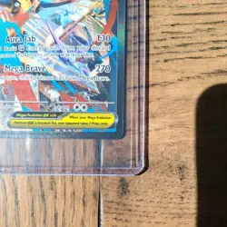 Pokemon Mega Lucario EX Full Art Holo 340 HP 179/132 Special Rare Me01 - Image 3