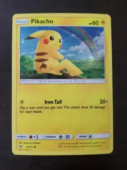 Pokemon Pikachu 28/73 Shining Legends Sun & Moon Holo - Image 1