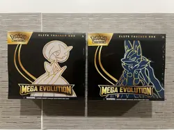 Pokemon TCG Mega Evolution ETB Elite Trainer Box Factory Sealed Set Of 2 - Image 1