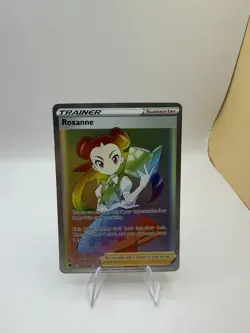Roxanne Holo Rainbow Secret Rare 206/189 - Pokemon TCG Astral Radiance NM - Image 1