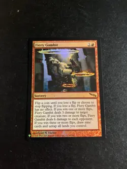 MTG - NM - FOIL - Fiery Gambit - The List - Image 1