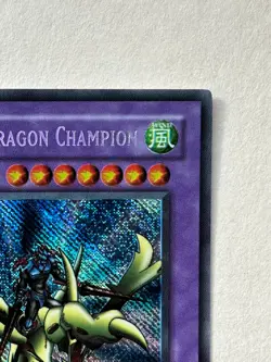 Konami Gaia the Dragon Champion LOB-125 Legend Blue Eyes Secret Rare Holo - Image 3