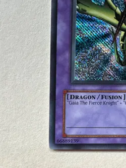 Konami Gaia the Dragon Champion LOB-125 Legend Blue Eyes Secret Rare Holo - Image 5