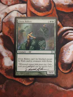 Signed Darrell Riche Elven Riders 10th Edition 10E X MTG Magic the Gathering - Image 1