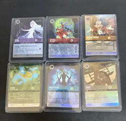 DISNEY LORCANA D100 SIX PROMO CARD SET - Image 1