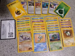 Lot of 33 Pokemon Gym Heroes Cards Unlimited Uncommon Common NM LP MP 1999 2000 - Image 5