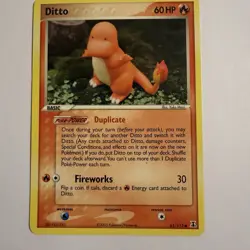 Pokemon Ditto (Charmander) 61/113 EX Delta Species Rare Regular Basic 60 HP Card - Image 1