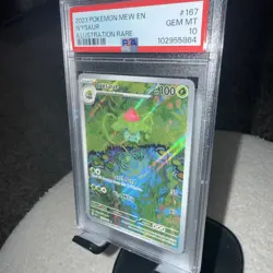2023 Pokemon Mew En-151 Ivysaur Illustration Rare Card 167/165 PSA 10 Gem Mint - Image 2