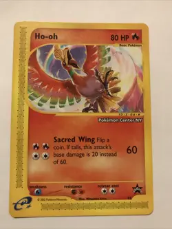 Pokemon Card Ho-oh Wizards of the Coast Series #52 Black Star Promo - Image 1