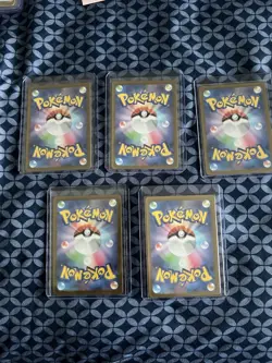 Mixed lot of 5 Japanese Pokemon Cards Art Rare Holo - Image 5