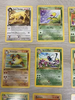Vintage 1st Edition Pokemon Lot 14 Cards Jungle Team Rocket All NM-LP English - Image 2